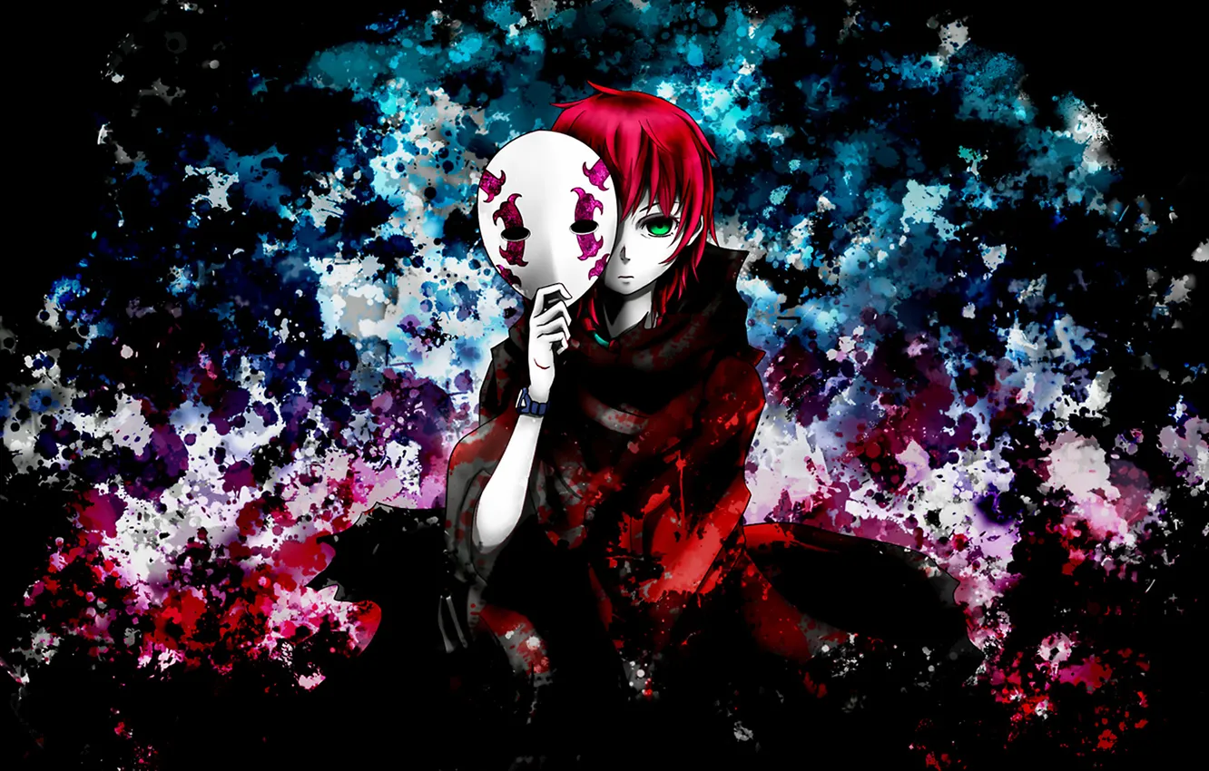 Photo wallpaper mask, Deadman Wonderland, country chyudes suicide, circus suicide, midou azami