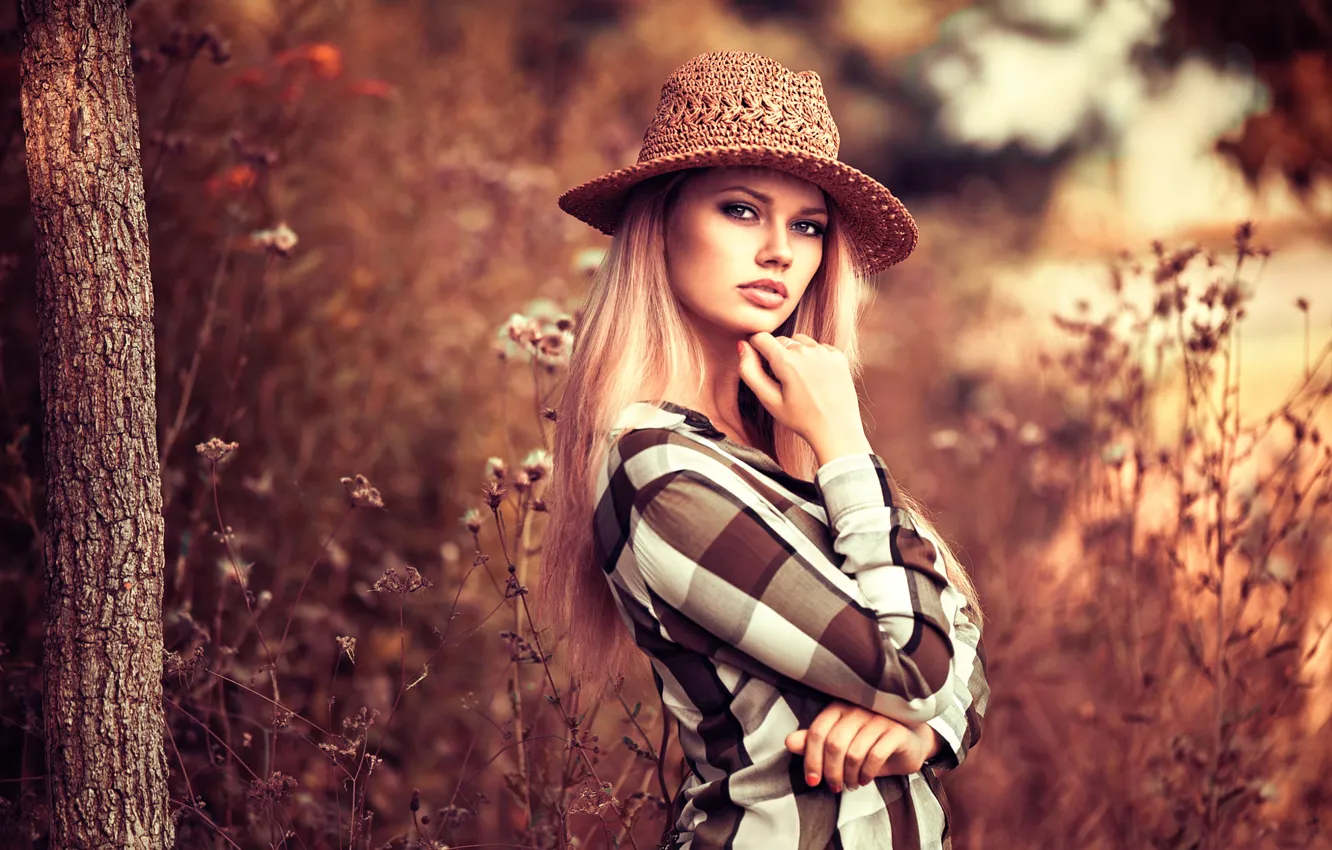 Photo wallpaper Catherine, hat, sponge, Kate, Lods Franck