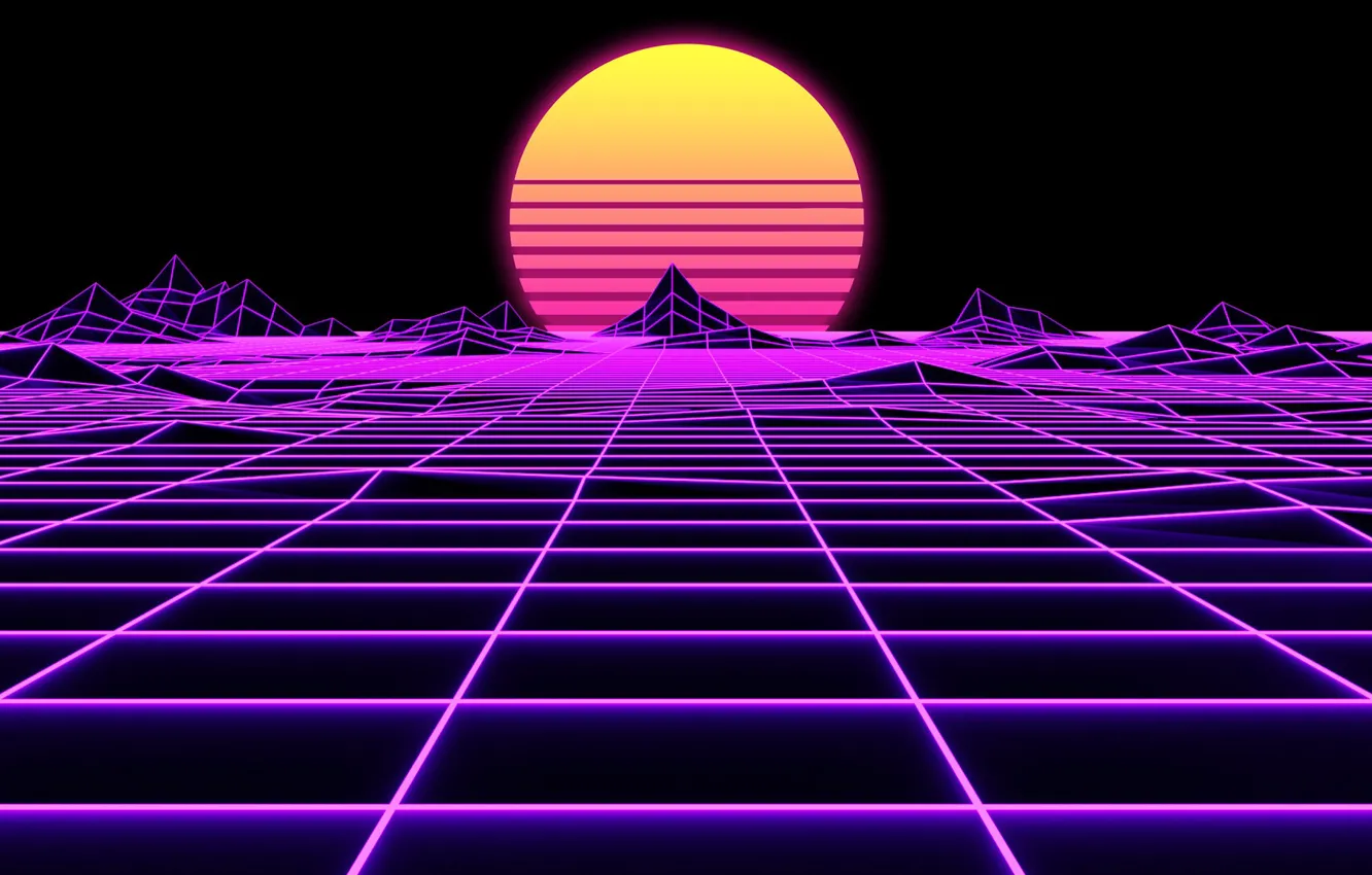 Photo wallpaper The sun, Music, Star, Style, Background, 80s, Style, Neon