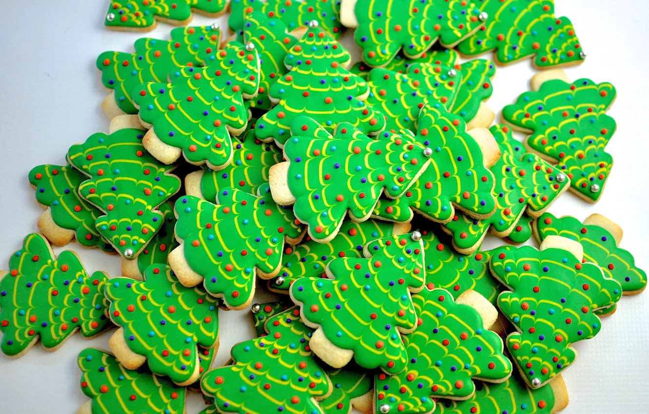 Photo wallpaper tree, cookies, Christmas, cakes, sweet