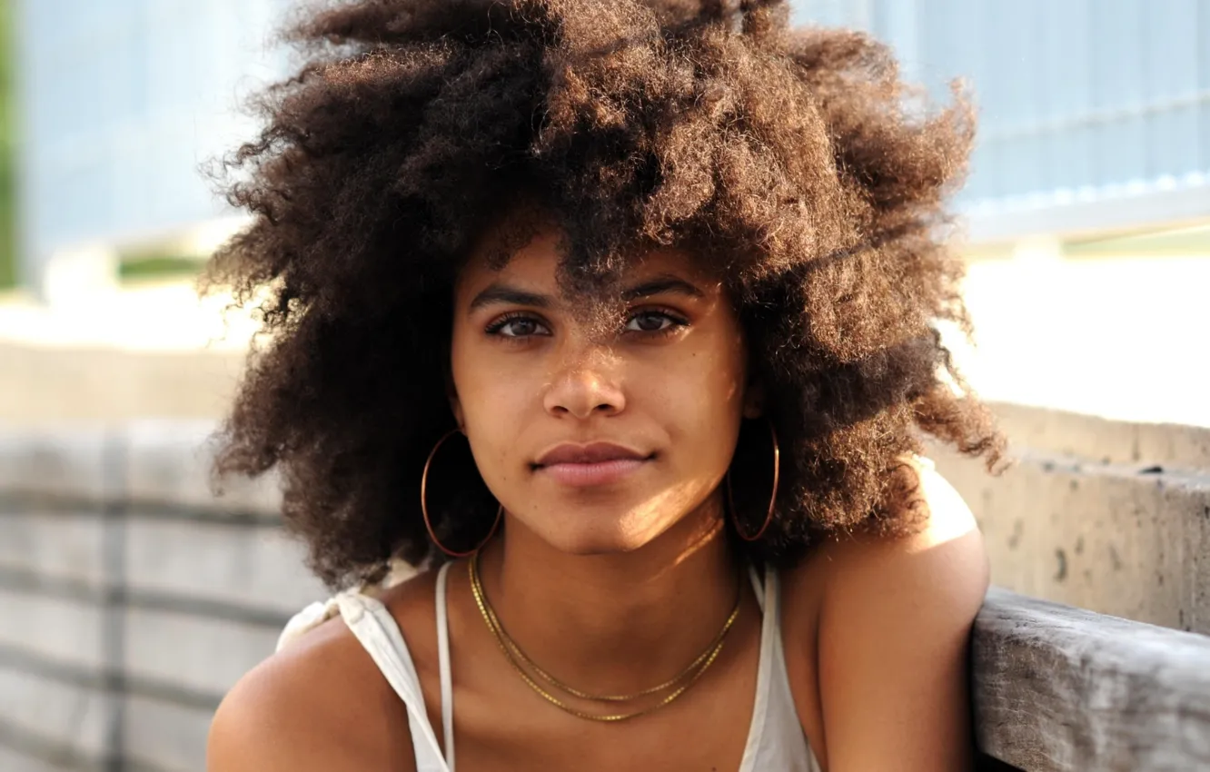 Photo wallpaper look, decoration, actress, hair, Zazie Beetz, Zaza Bitts, shaggy hairstyle