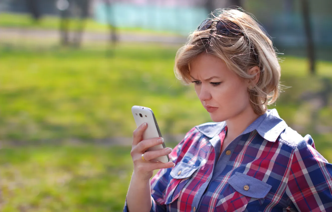Photo wallpaper sexy, blonde, phone