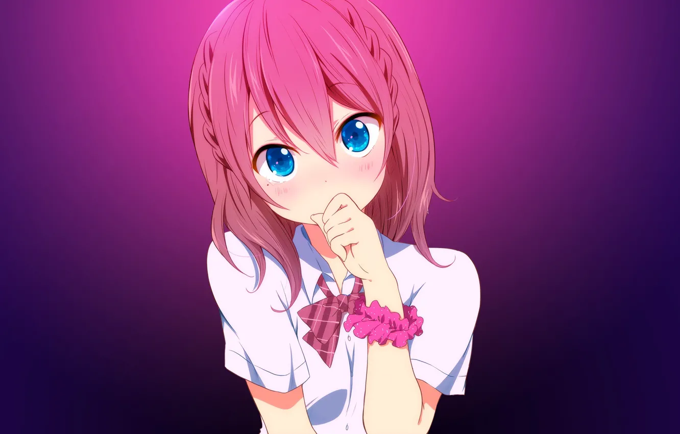 Photo wallpaper kawaii, anime, blue eyes, beautiful, pretty, pose, manga, sugoi