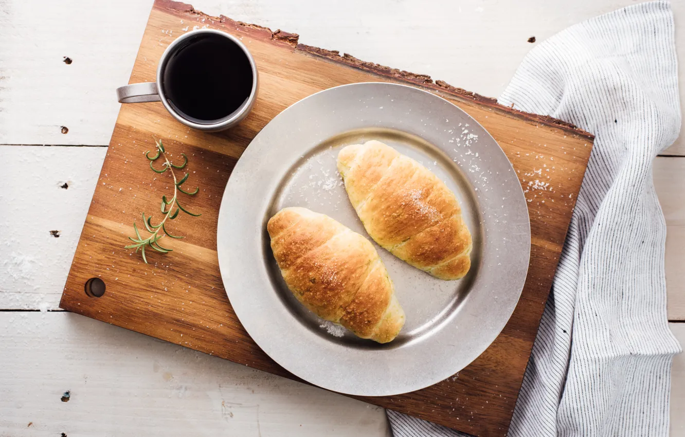 Photo wallpaper Breakfast, dessert, buns