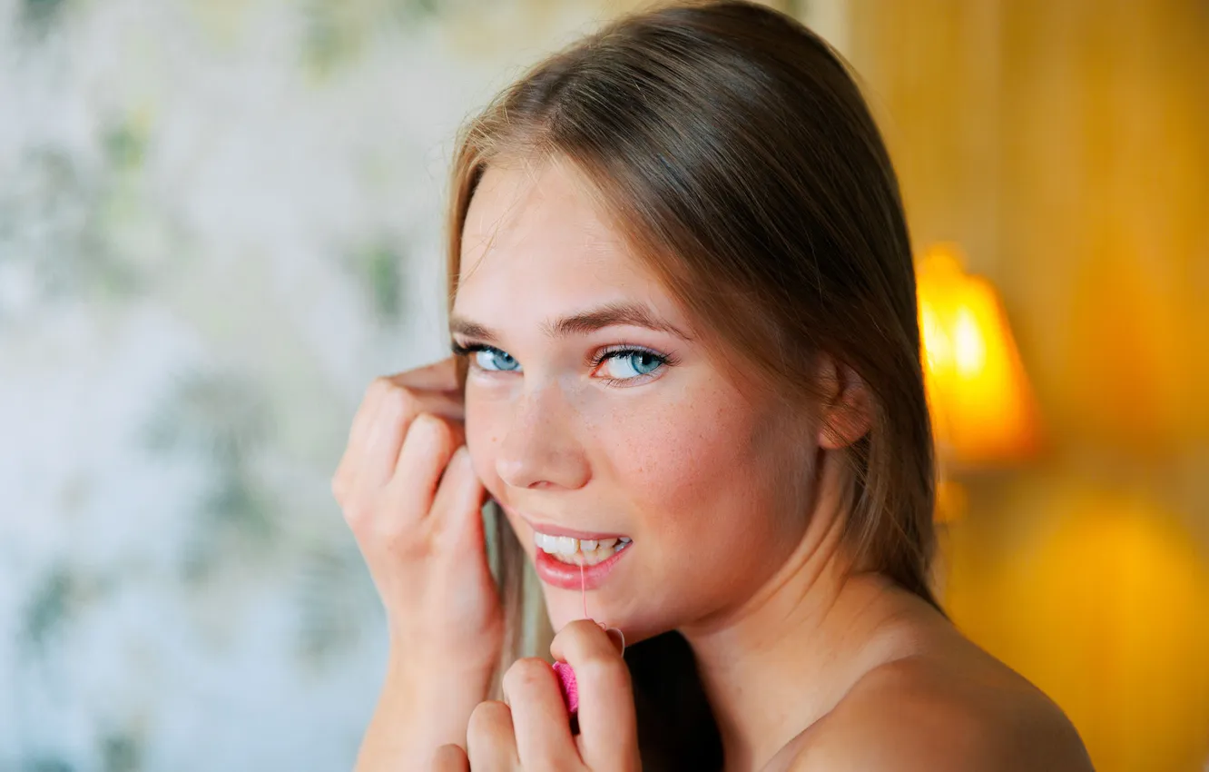 Photo wallpaper model, awesome, brunette, gorgeous, posing, cute girl, beautiful face, Photoshoot