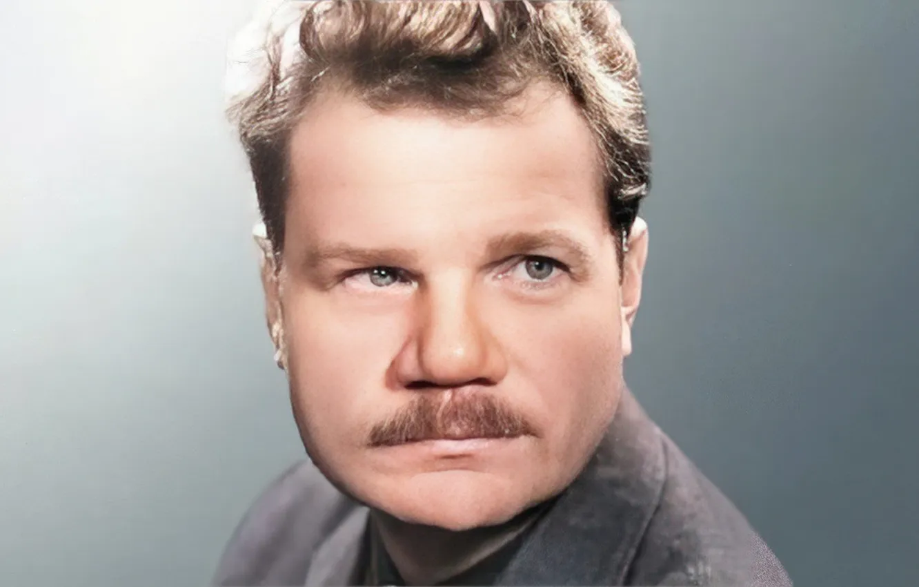 Photo wallpaper mustache, portrait, Mikhail Pugovkin, actor, Михаил Иванович Пуговкин, советский актёр