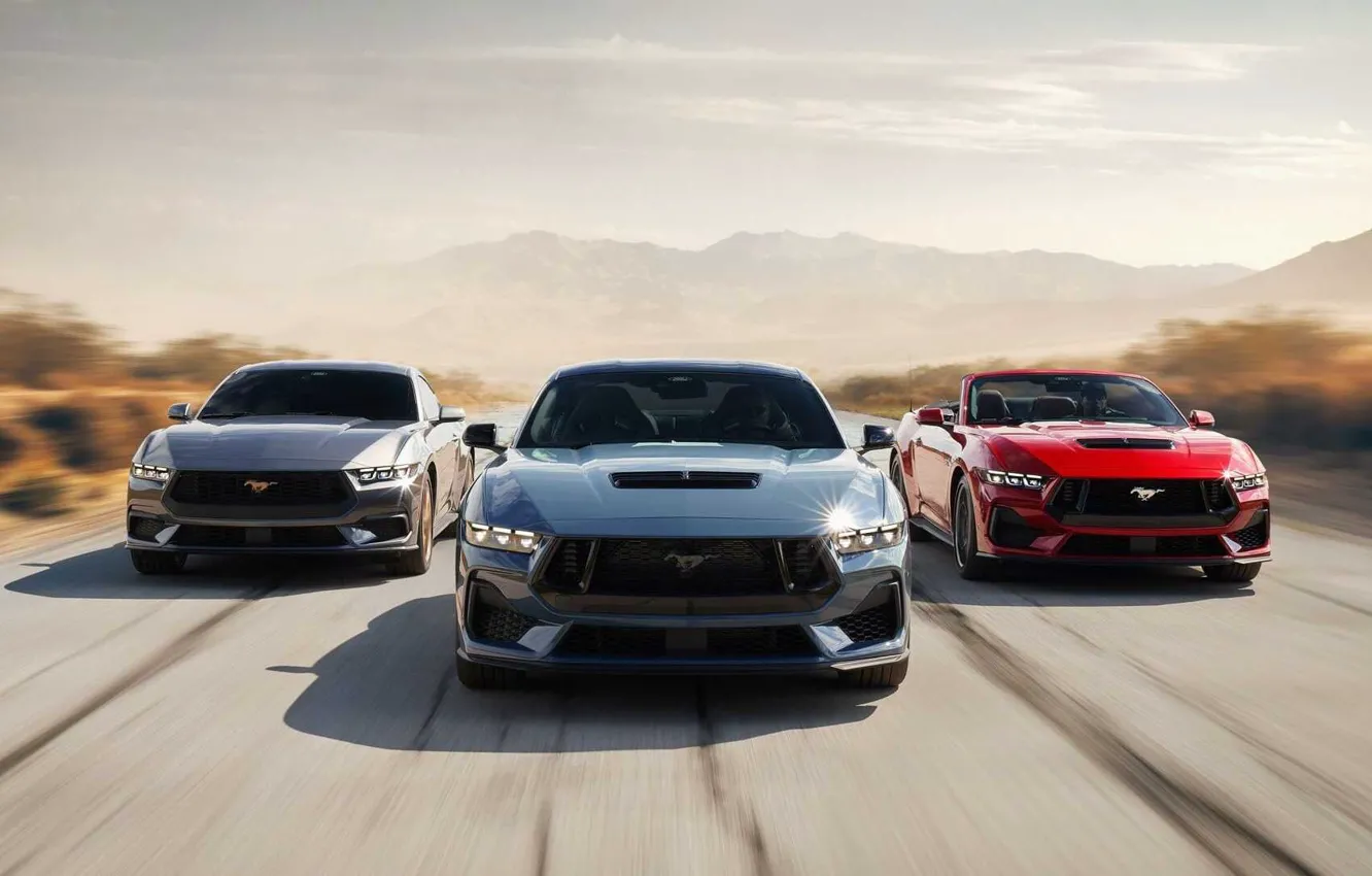 Photo wallpaper Mustang, Ford, Ford Mustang, 2022