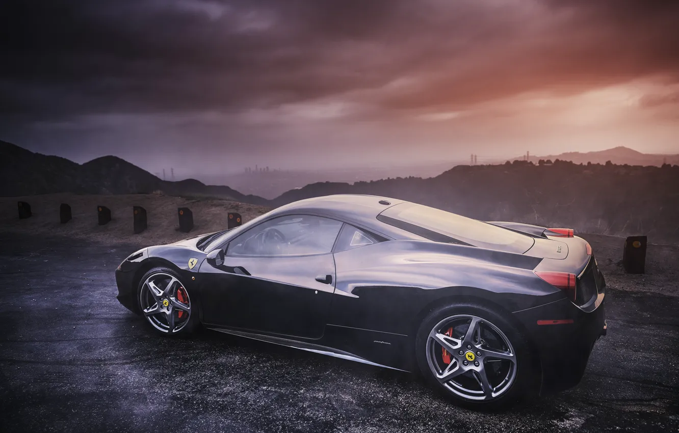 Photo wallpaper profile, Ferrari, Ferrari, 458, Italy, Italia, profile