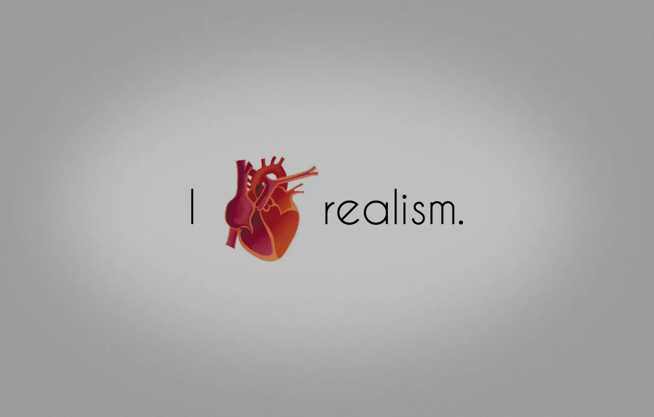 Photo wallpaper heart, love, realism