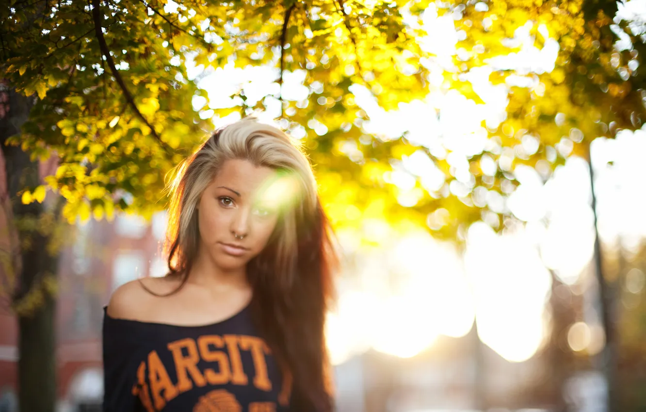 Photo wallpaper look, girl, blonde, beauty, Alicia