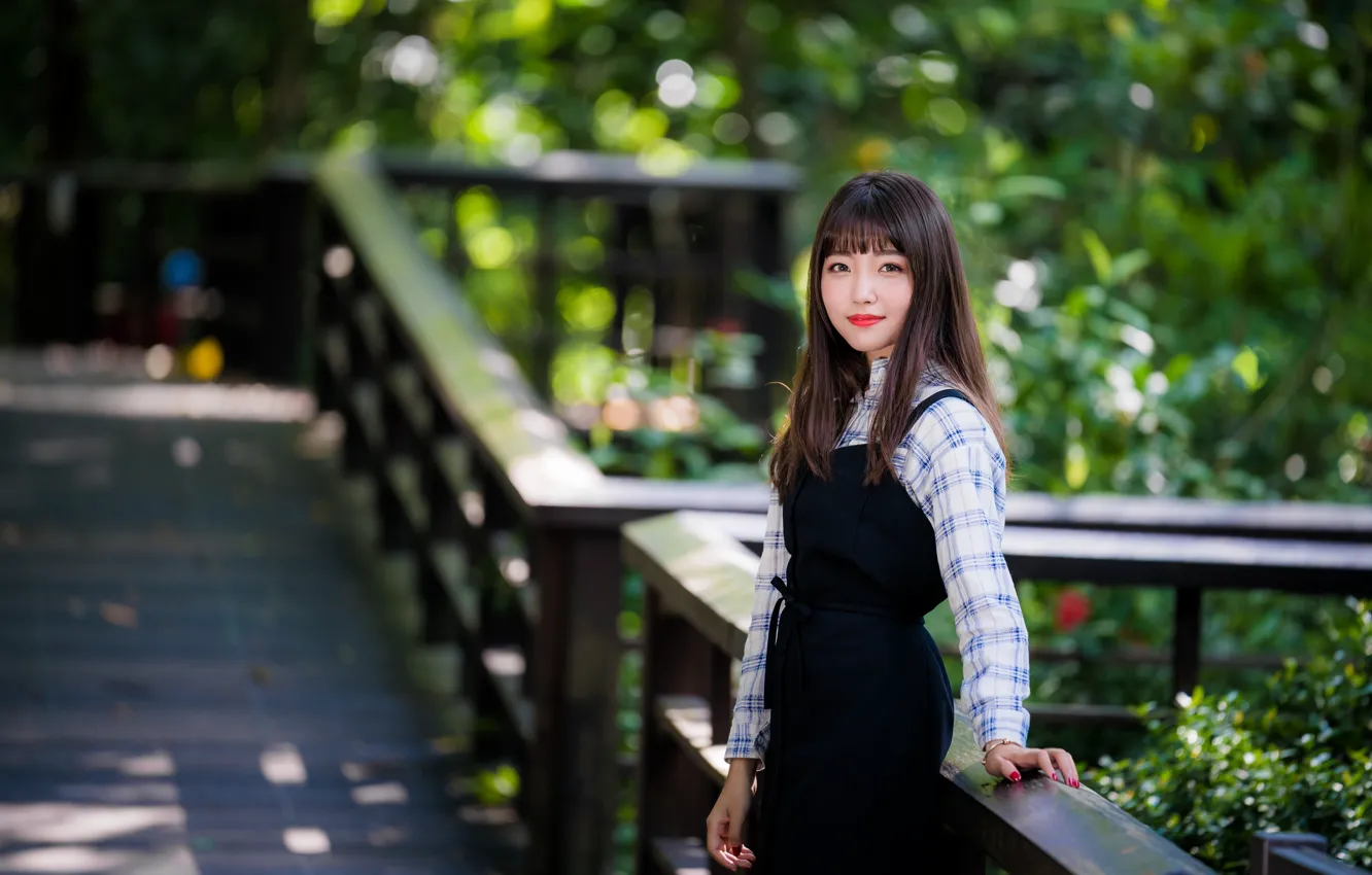 Photo wallpaper girl, Asian, cutie