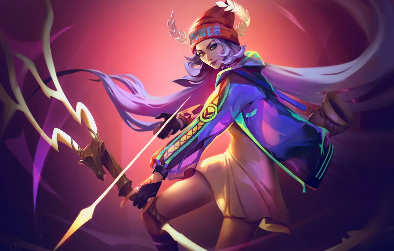 Photo wallpaper girl, bow, Mona, Dzikawa, Dislyte