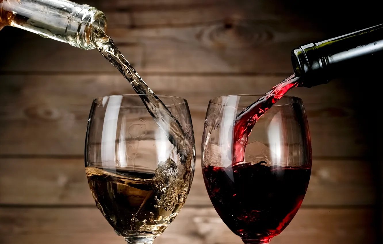 Photo wallpaper glass, wine, bottles, cellar