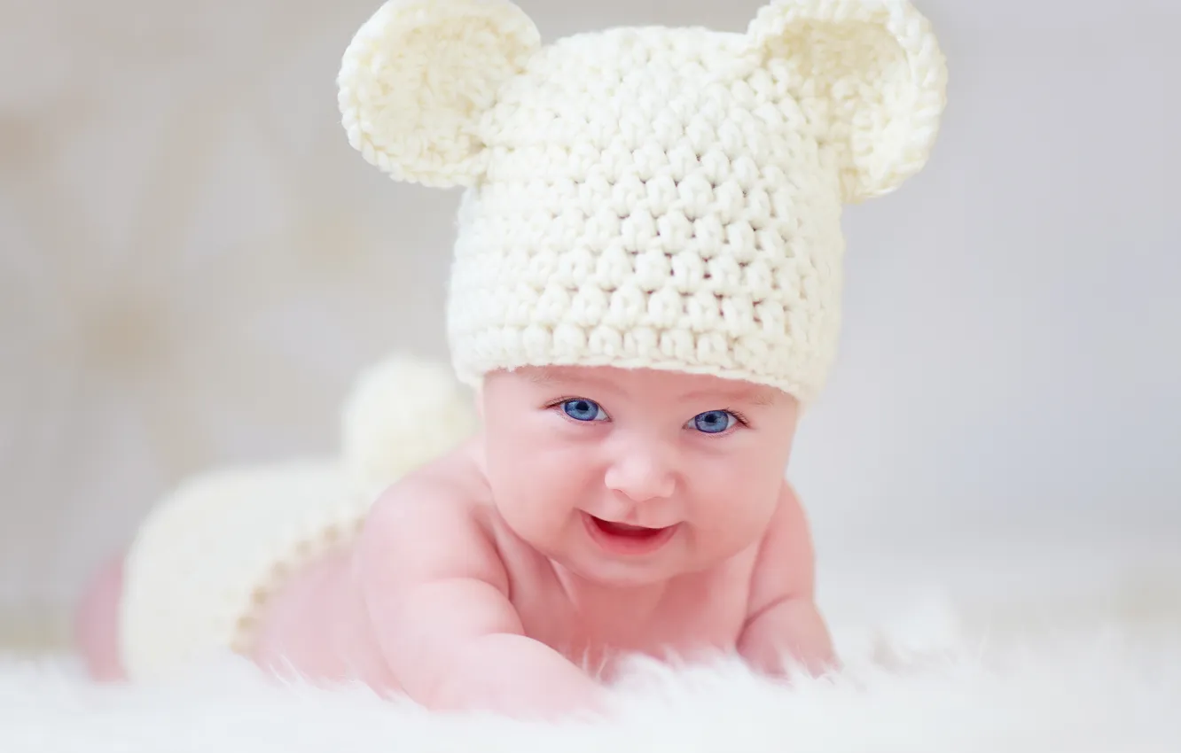 Photo wallpaper children, face, baby, child, newborn