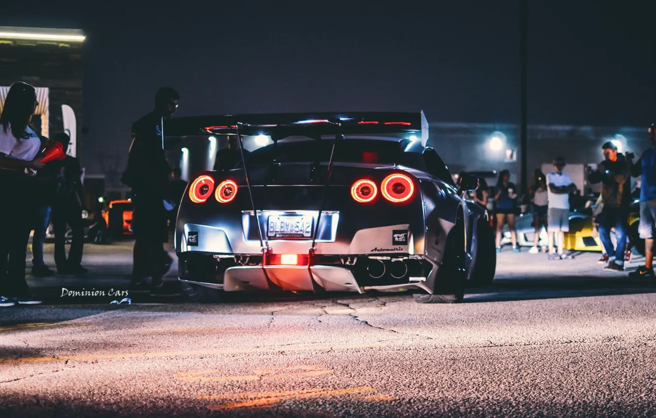 Wallpaper night, GTR, Nissan for mobile and desktop, section nissan