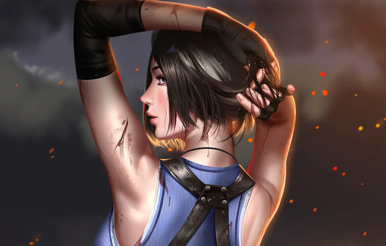 Photo wallpaper girl, Jill Valentine, Resident Evil 3, 2020, Resident Evil 3 (2020)