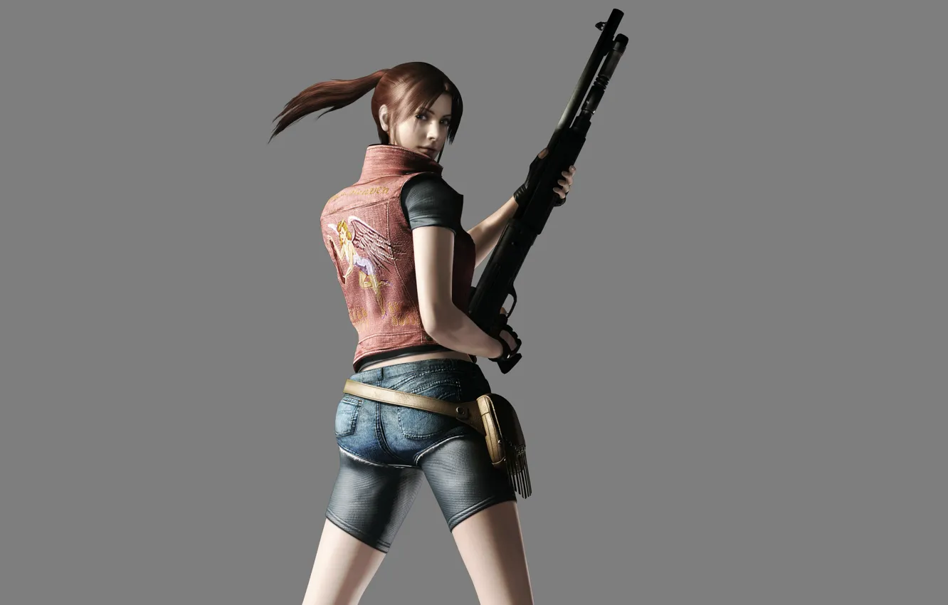 Photo wallpaper girl, weapons, resident evil, Claire Redfield, resident evil operation raccoon city