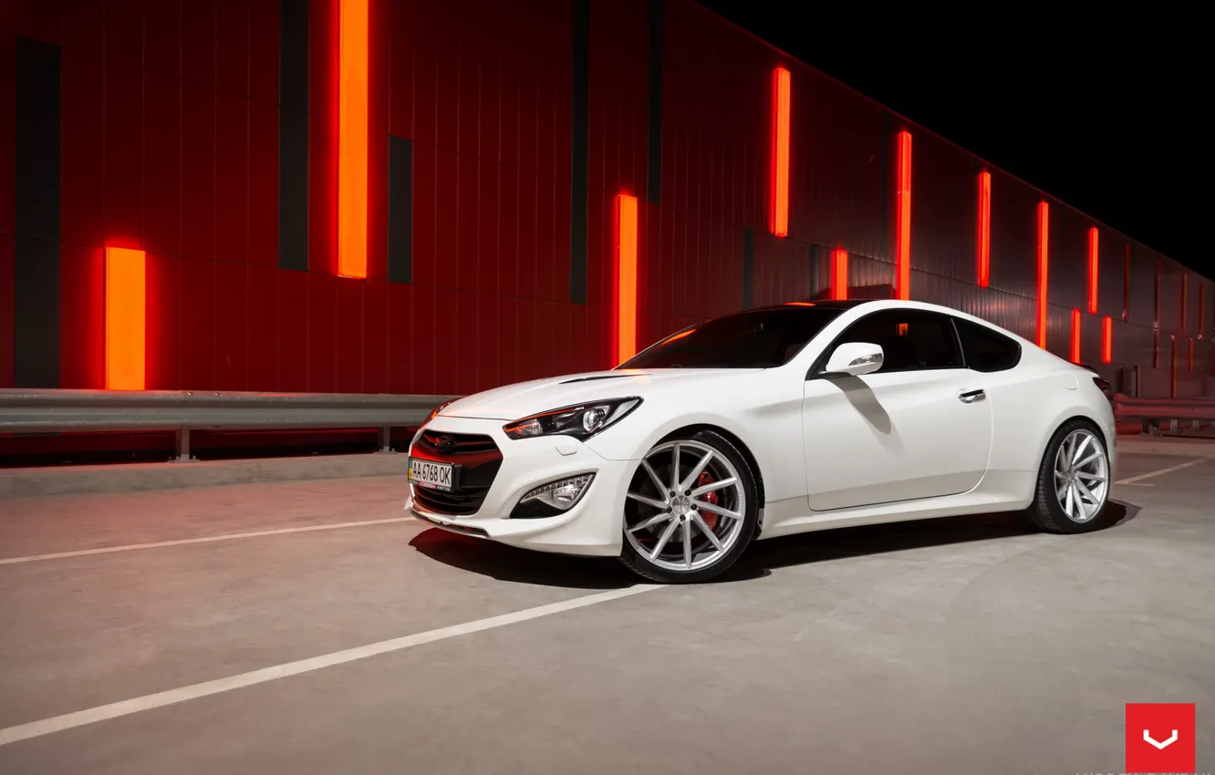 Photo wallpaper machine, auto, wheels, Hyundai, drives, auto, Genesis, Vossen Wheels