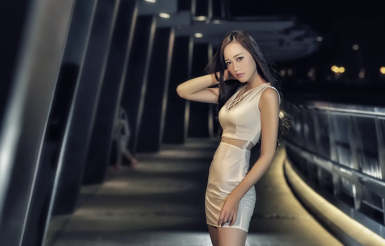 Photo wallpaper girl, pose, background