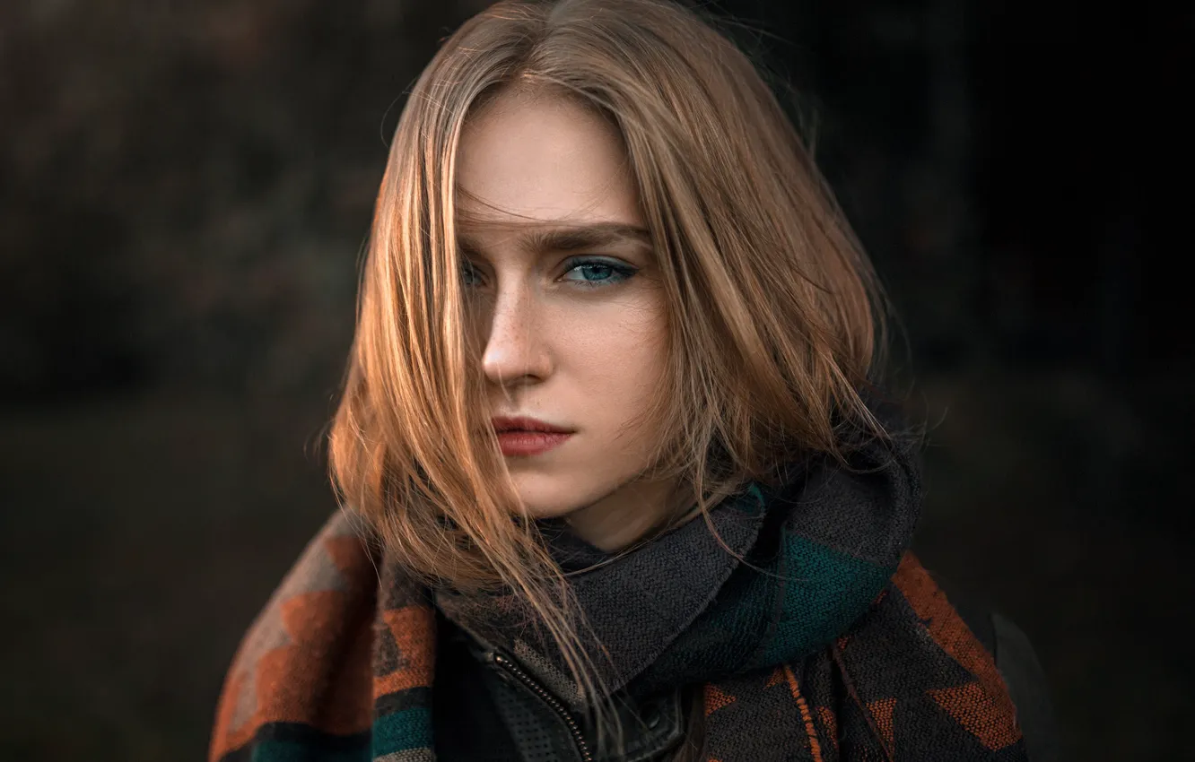 Photo wallpaper look, girl, hair, Maria, Alexander Kurennoy