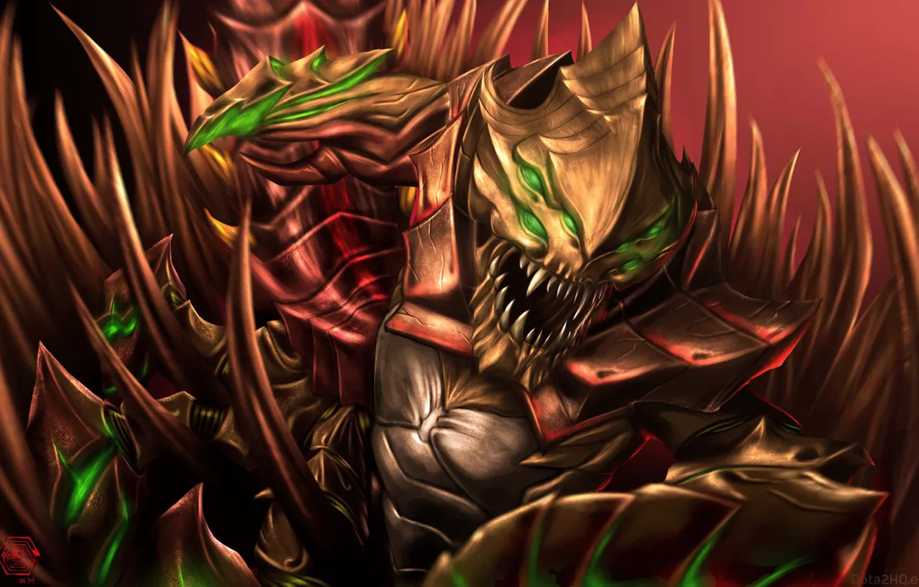 Photo wallpaper teeth, spikes, dota 2, Sand King