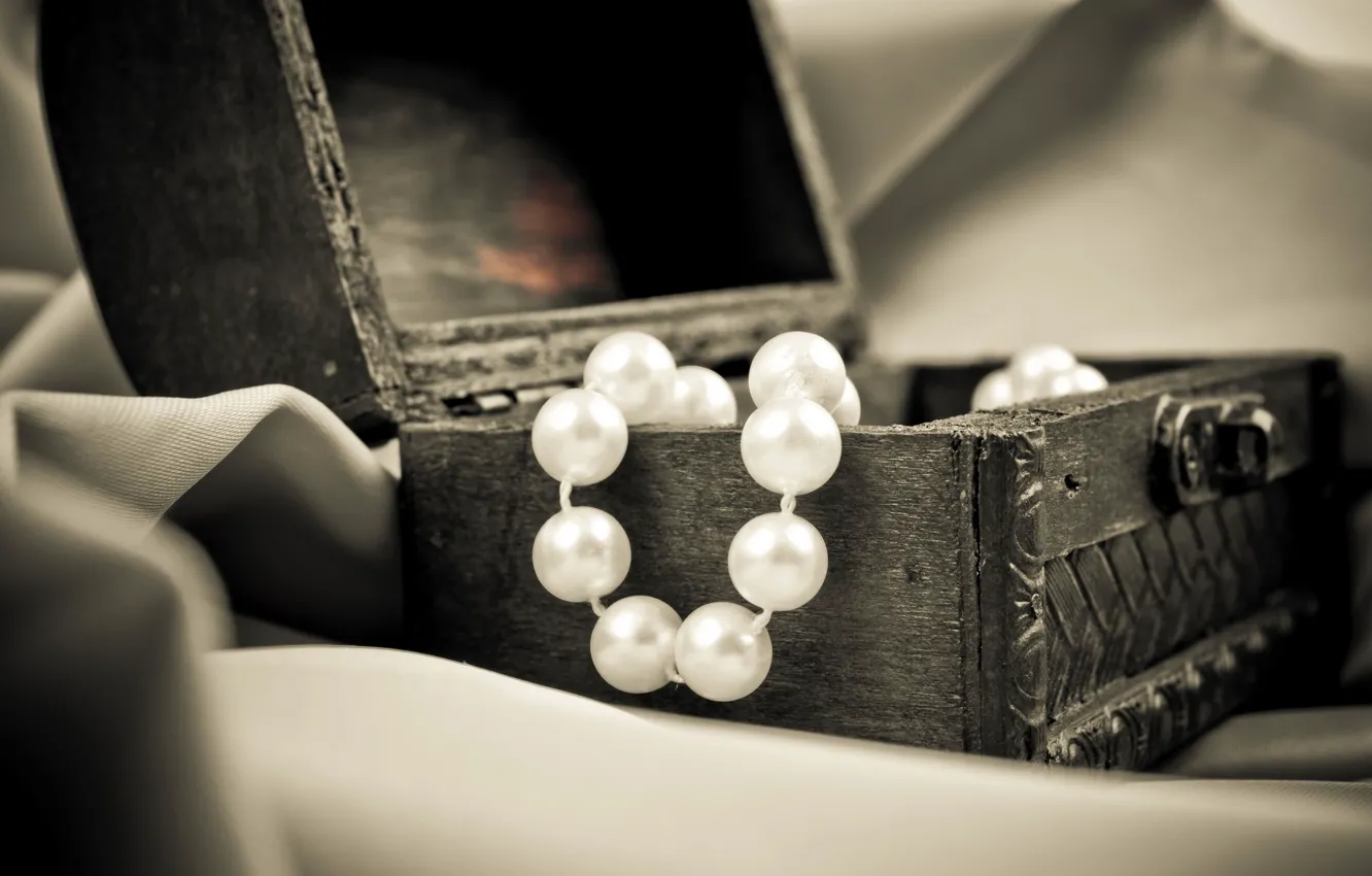 Photo wallpaper decoration, background, widescreen, Wallpaper, pearl, beads, wallpaper, chest