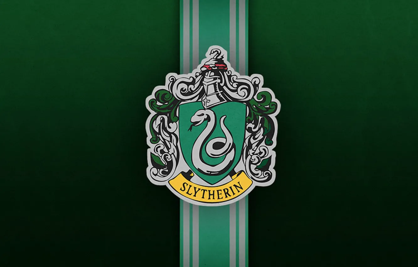 Photo wallpaper green, cinema, armor, Snake, movie, Hogwarts, film, shield