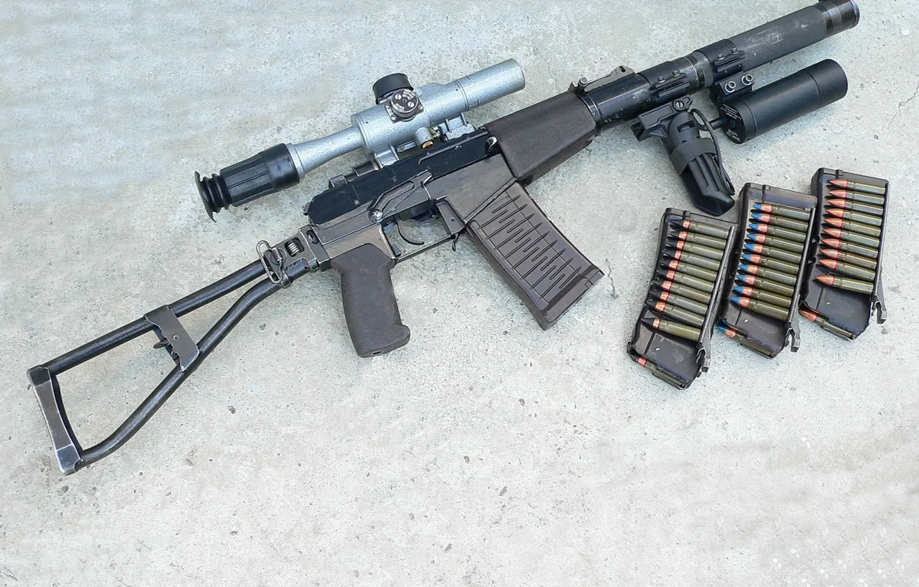 Photo wallpaper machine, cartridges, Russian, Soviet, As Val, silent, special, spare magazines