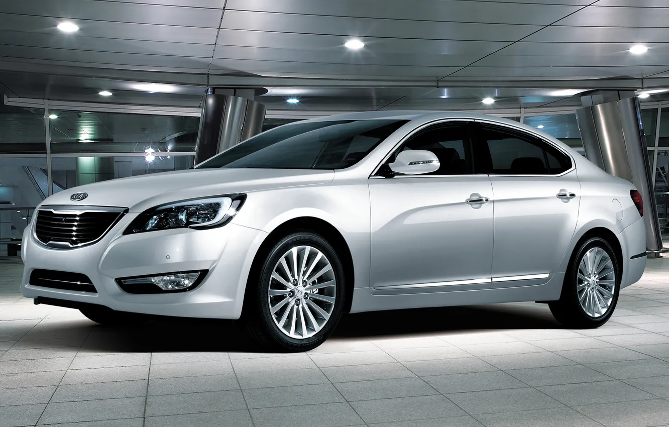 Photo wallpaper silver, Kia, Kia, the front part, silvery, Cadenza, Cadenza