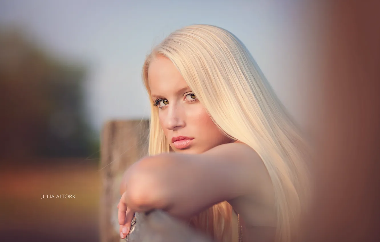 Photo wallpaper look, girl, portrait