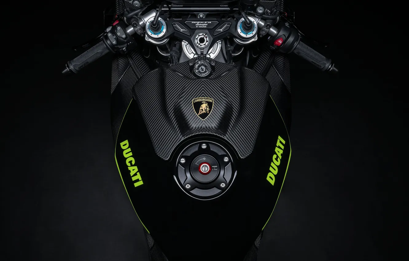Photo wallpaper Lamborghini, Ducati, 2025, Panigale V4, Ducati Panigale V4 Lamborghini