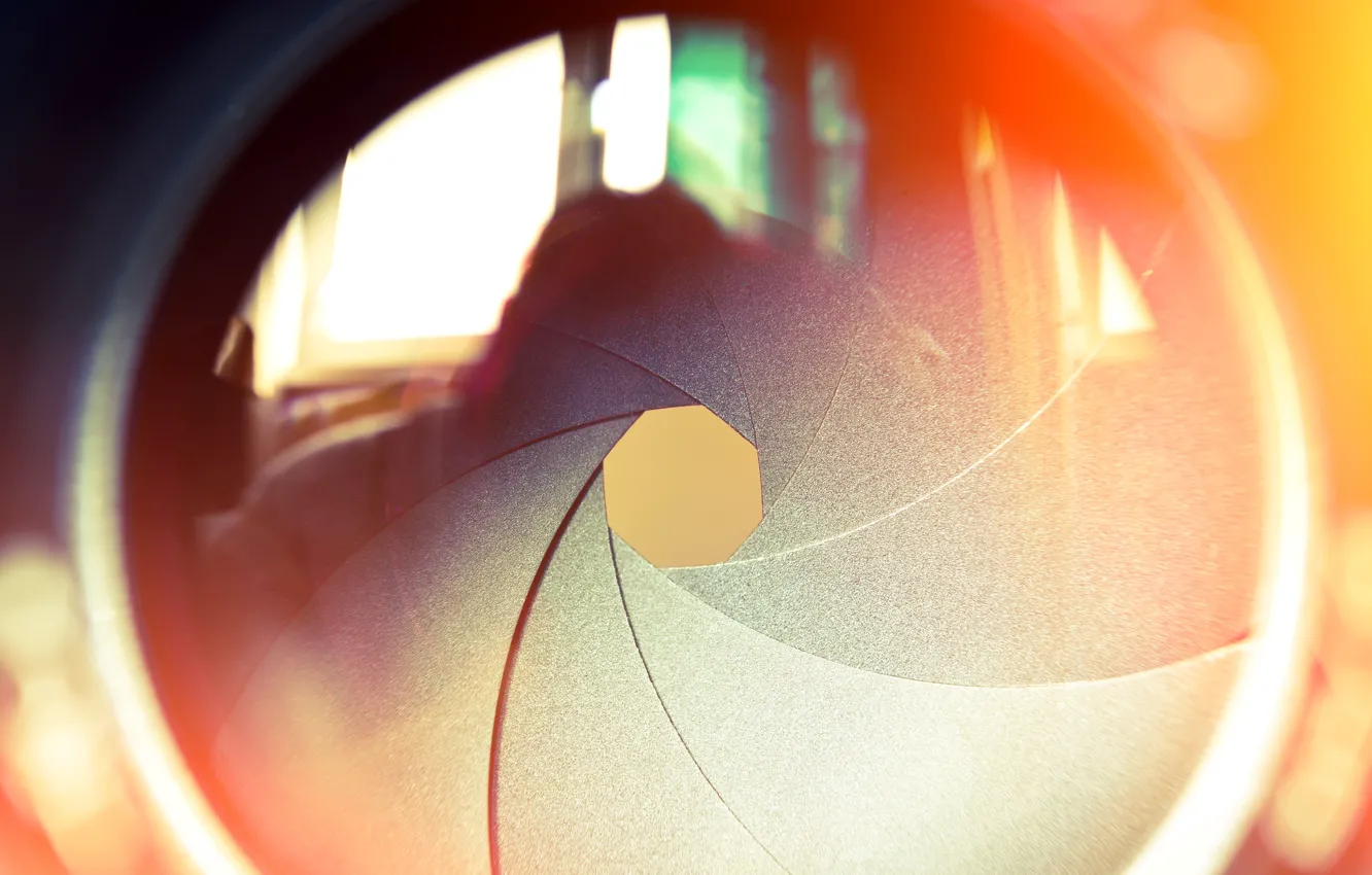 Photo wallpaper reflection, lens, lenses