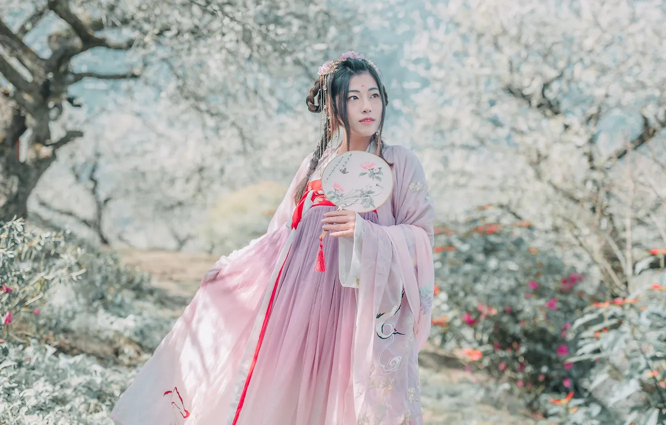 Photo wallpaper China, wallpaper, girl, sexy, woman, model, asian, cute