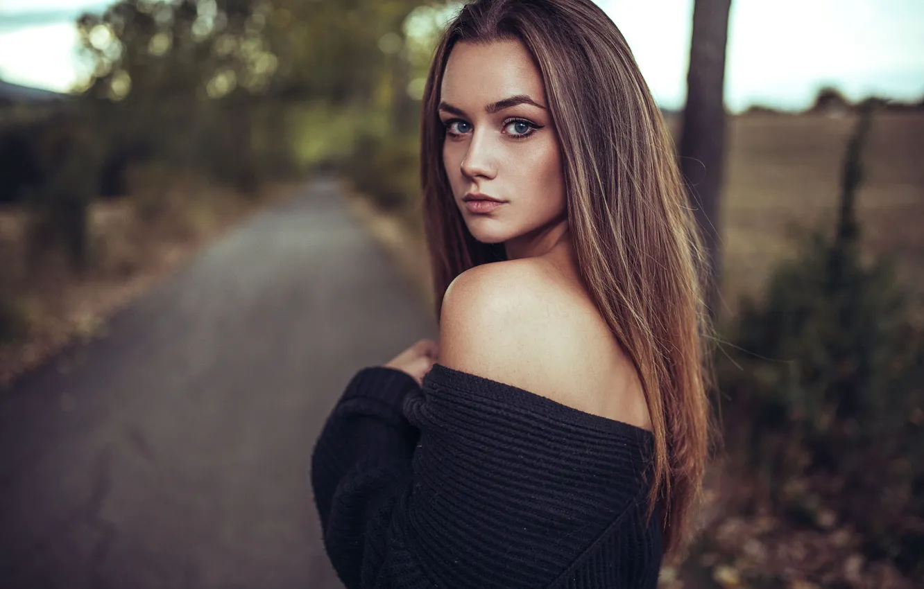 Photo wallpaper look, girl, Maggie, Borislav Georgiev