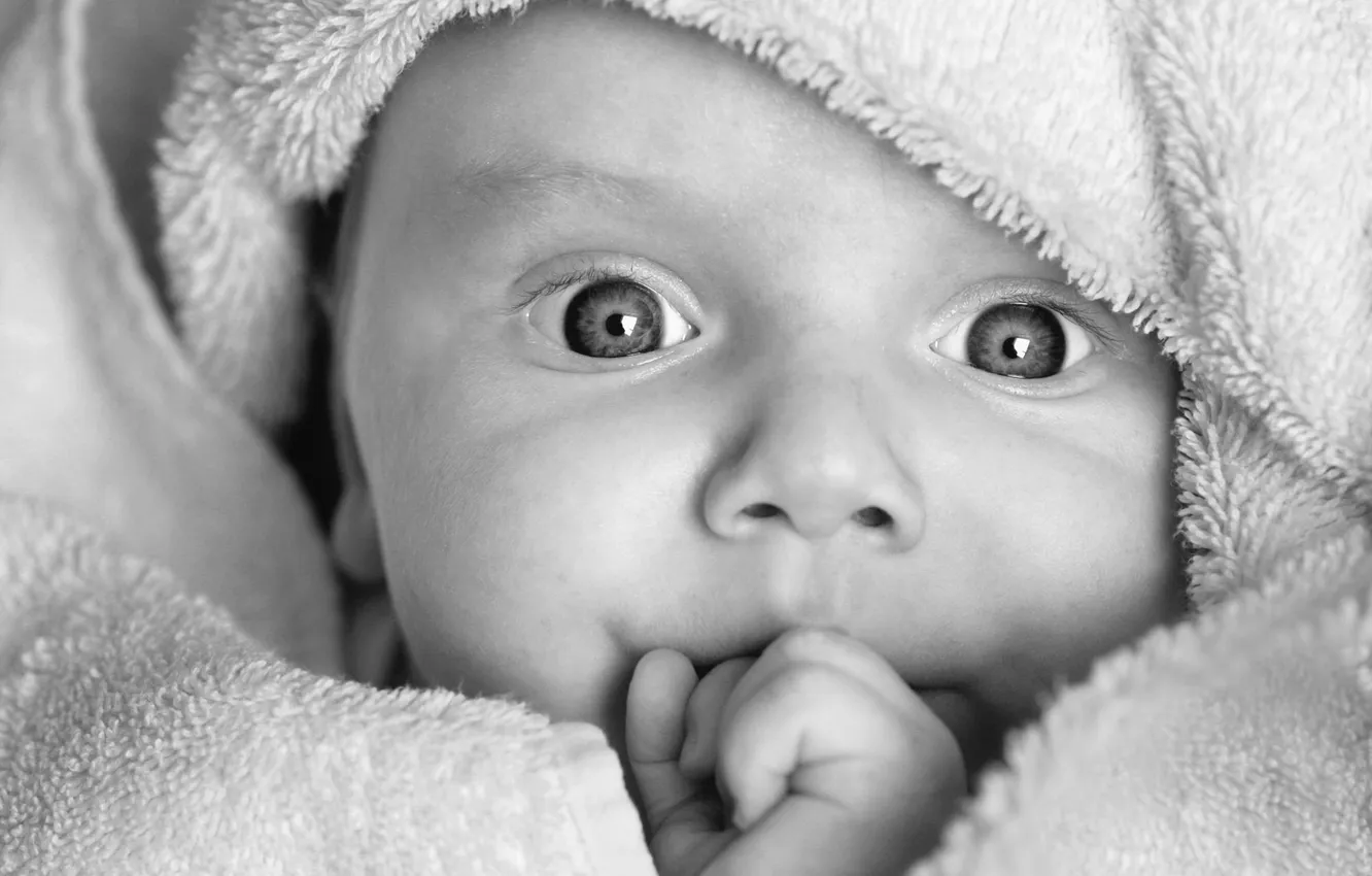 Photo wallpaper baby, different, very cute