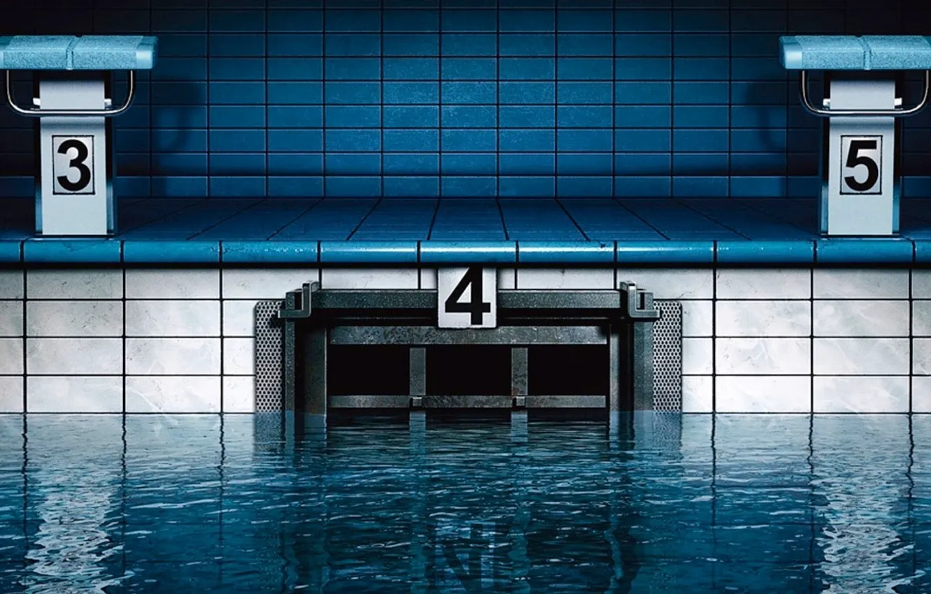 Photo wallpaper water, cell, pool