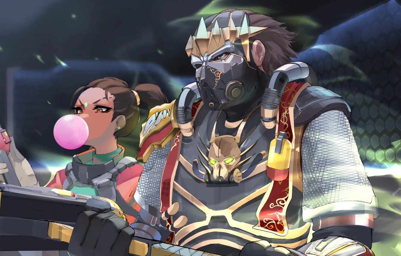 Photo wallpaper Apex Legends, Caustic, rampart