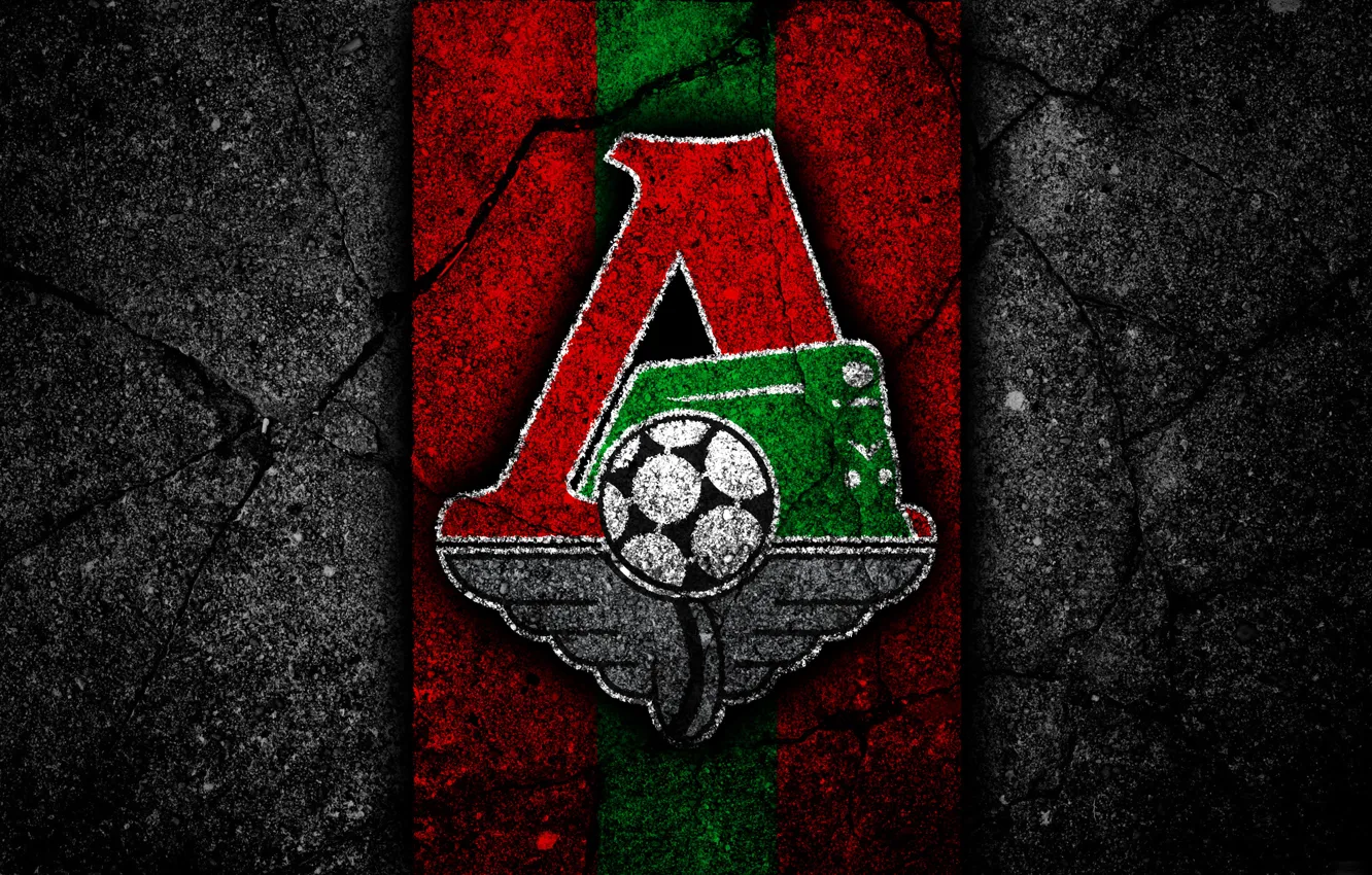 Photo wallpaper logo, logo, Football Club, Football club, Lokomotiv Moscow, Locomotive Moscow