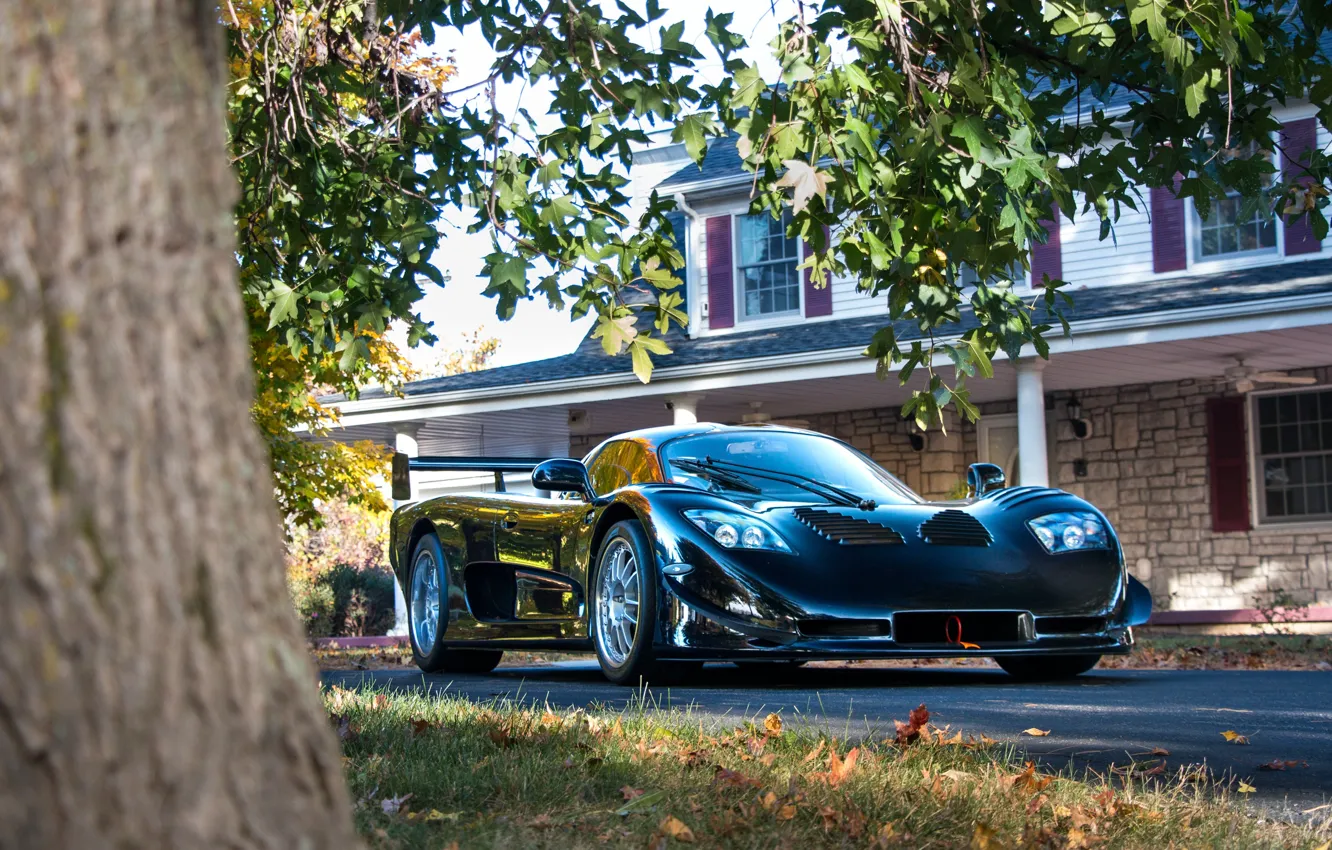 Photo wallpaper House, Tree, Black, Road, Mosler, MT900