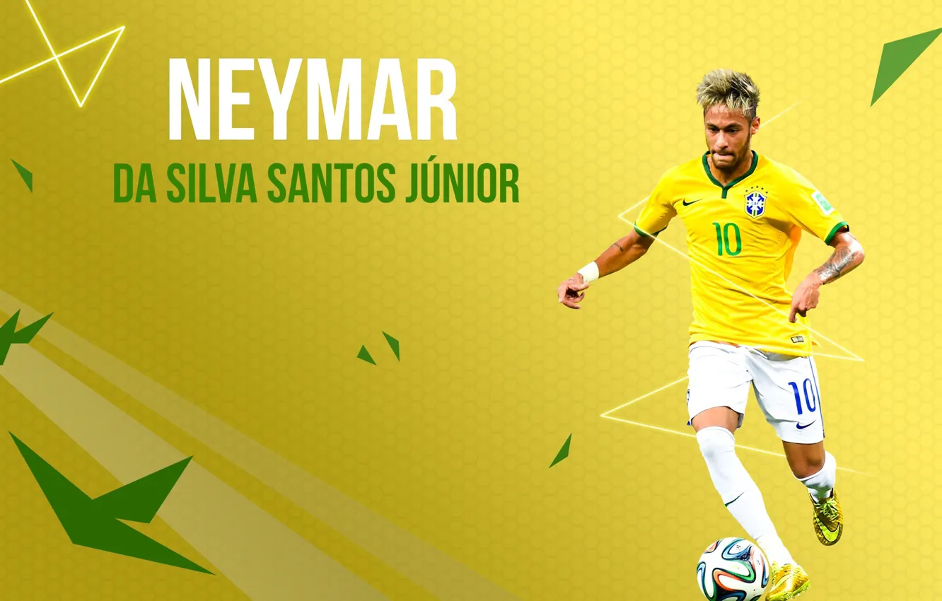 Photo wallpaper sport, vector, Brazil, player, Neymar, Neymar JR