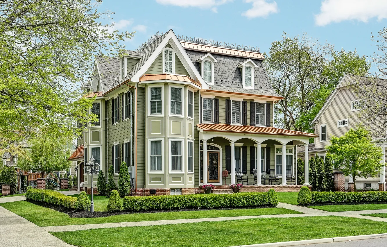 Photo wallpaper home, Washington, USA, beautiful, mansion