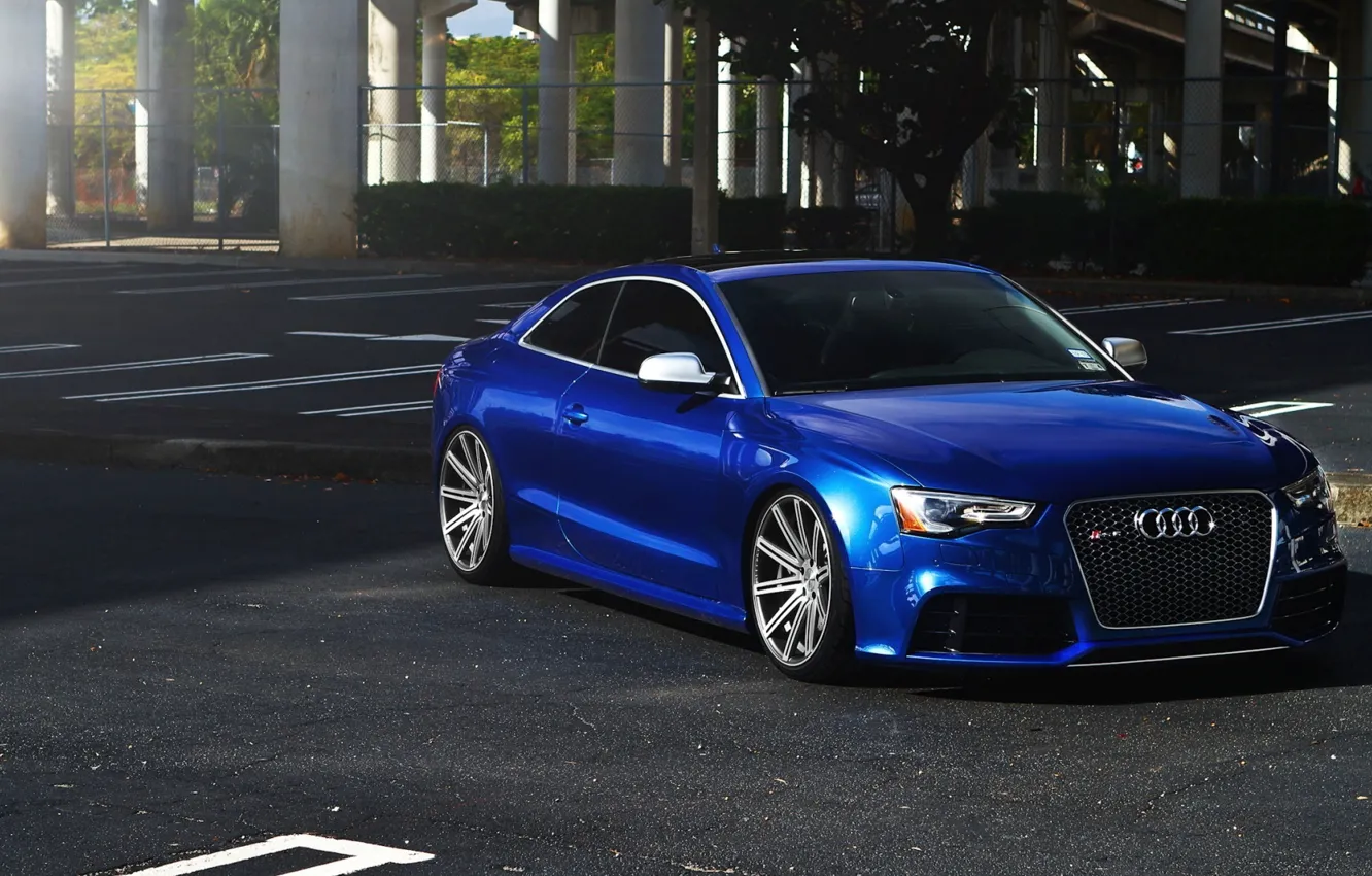 Photo wallpaper Audi, Blue, RS5