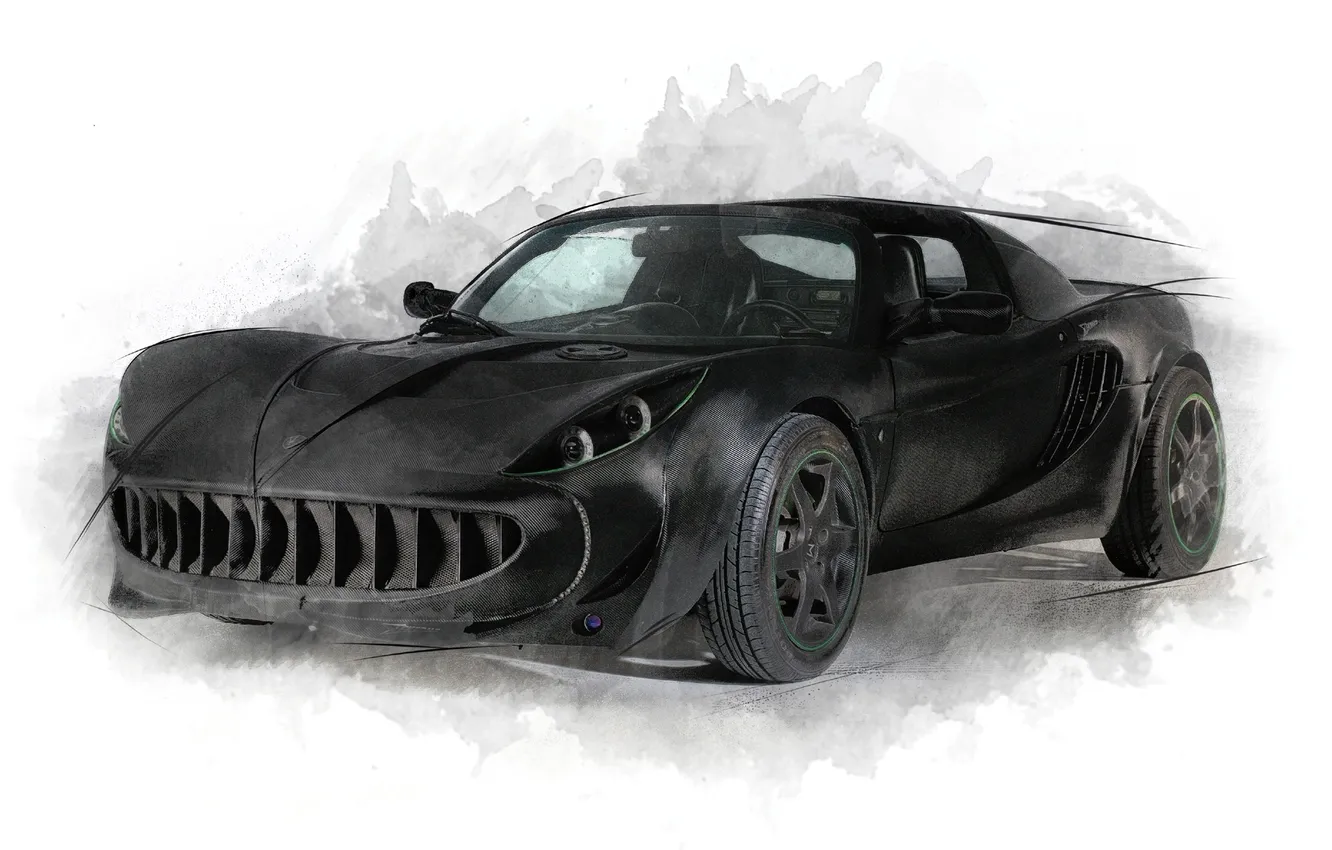 Photo wallpaper tuning, Lotus, supercar, carbon, Lotus, tuning, the front, Elise