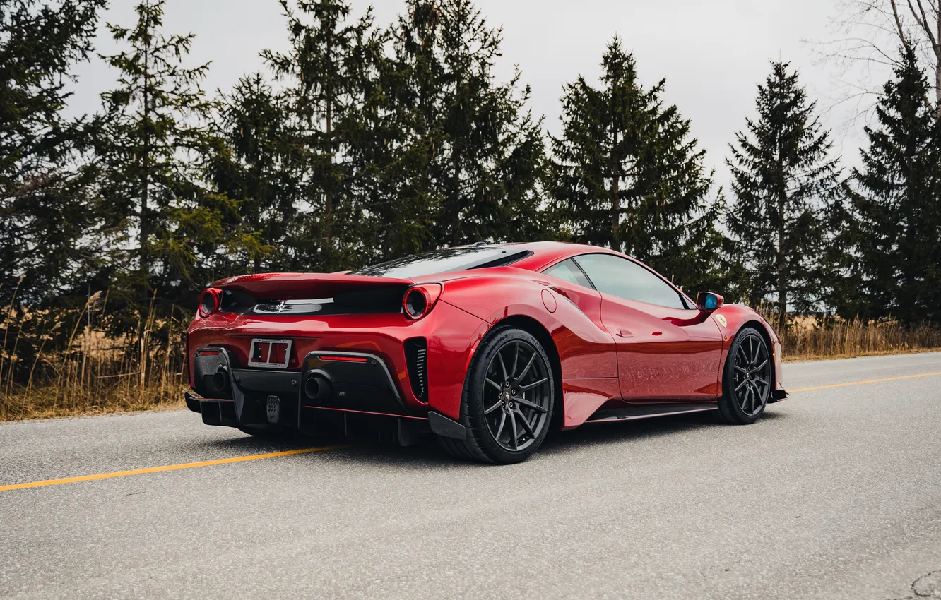 Photo wallpaper Ferrari, 488, Ferrari 488 Track