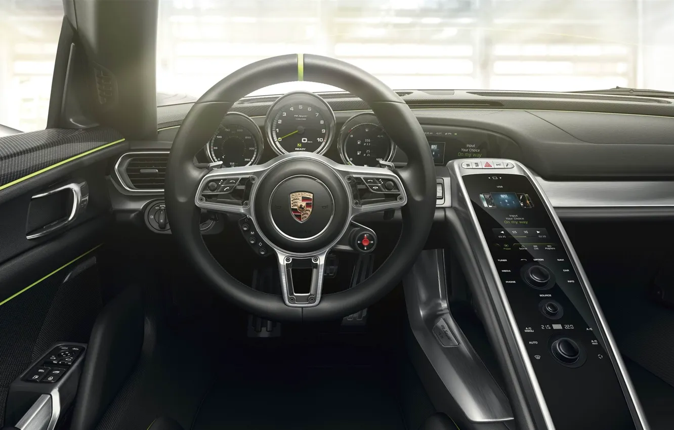 Photo wallpaper Porsche, 918, Spyder Interior