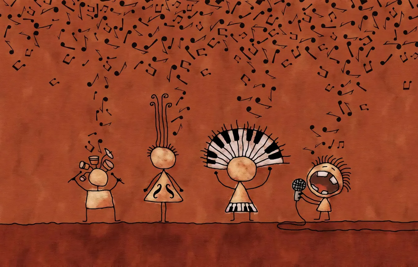 Photo wallpaper music, vladstudio, melody