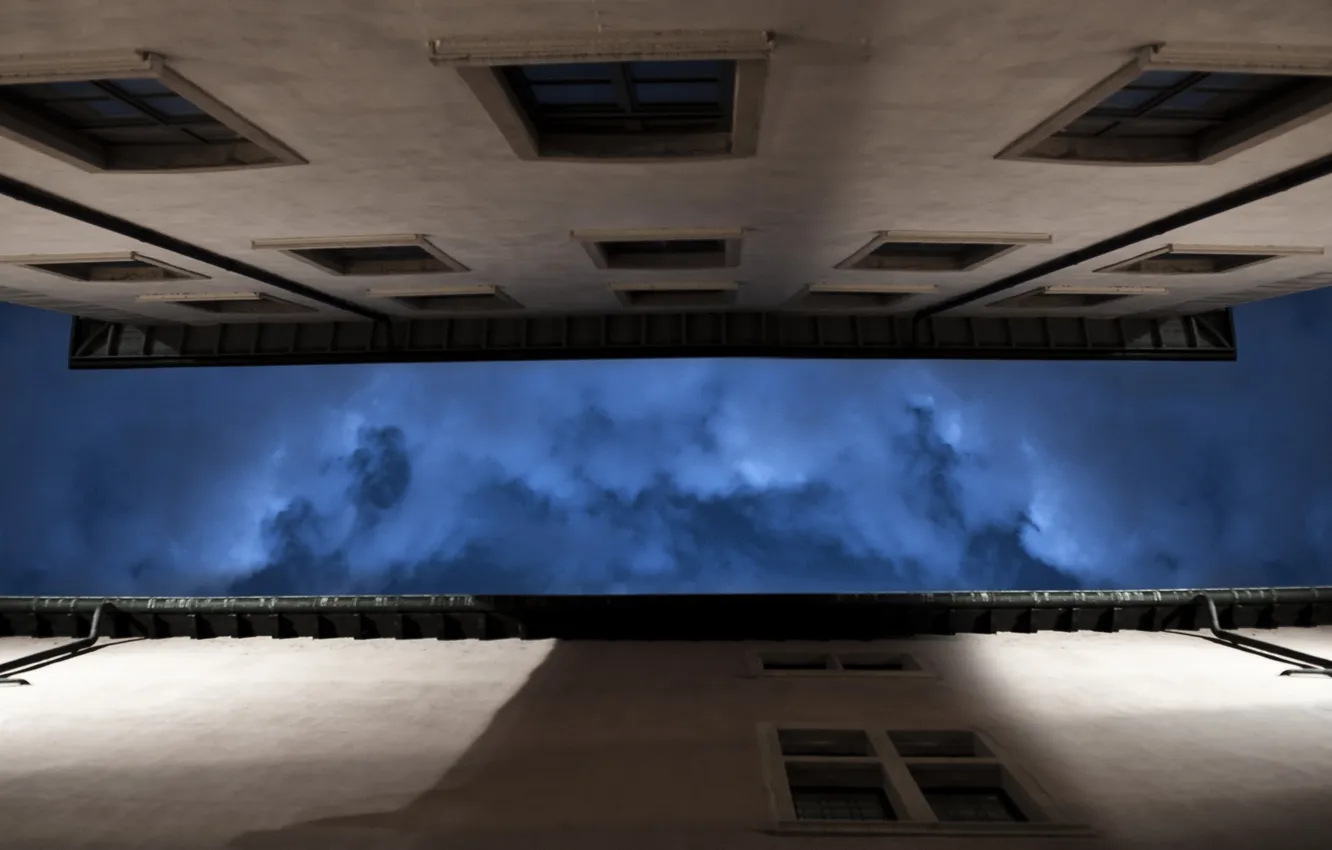 Photo wallpaper the sky, night, the city, home