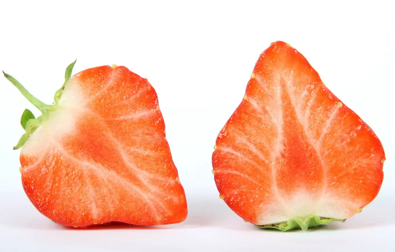 Photo wallpaper berries, food, the cut, strawberry