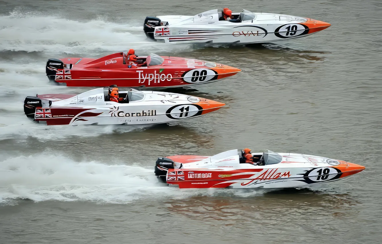 Photo wallpaper race, boat, speed