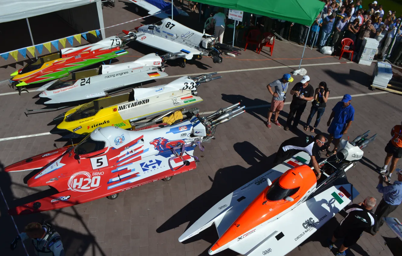 Photo wallpaper race, boat, speed